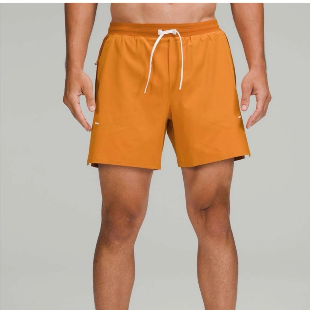 lululemon athletica Men's Swim Hybrids in Vibrant Orange Small
